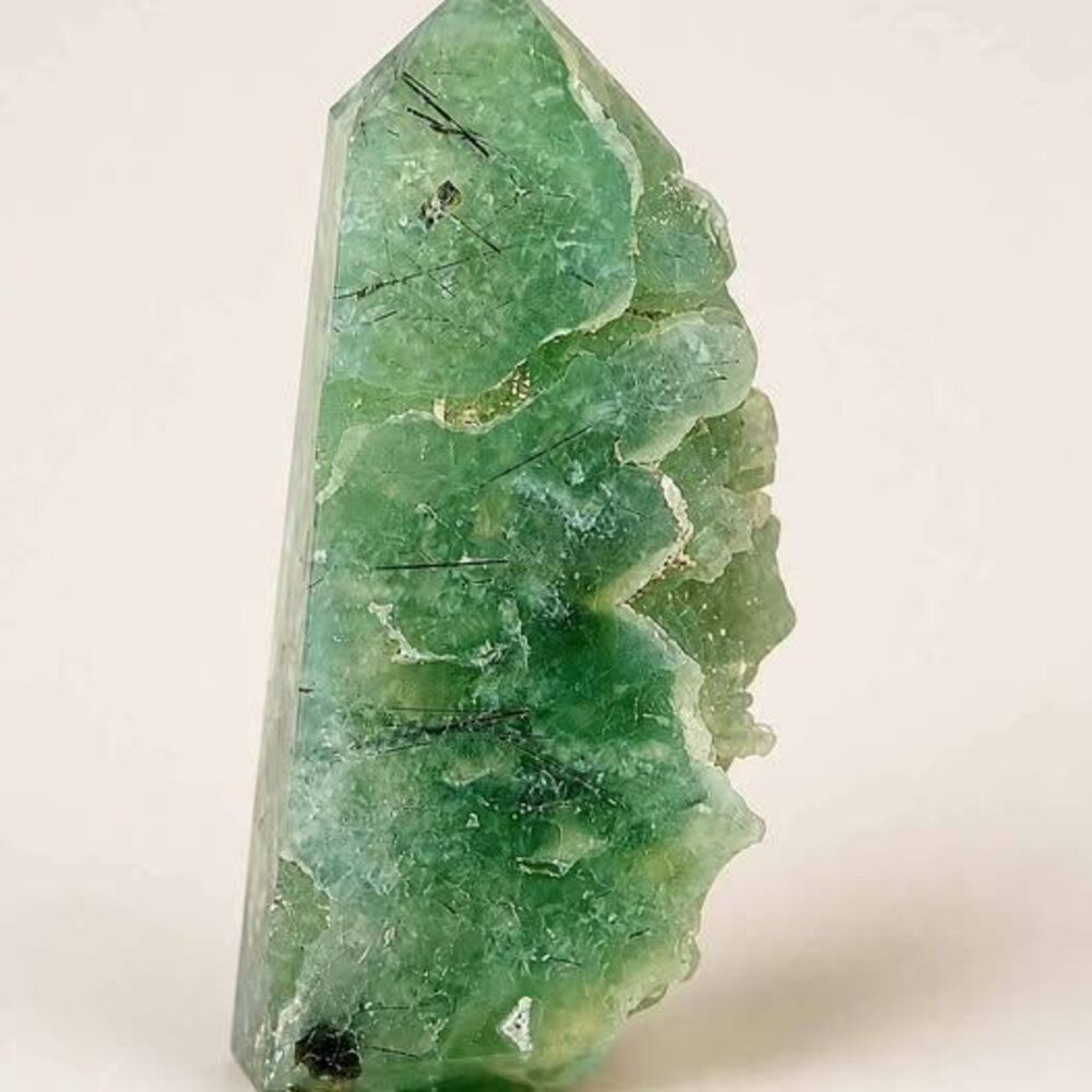 Prehnite with Epidote Crystal Tower